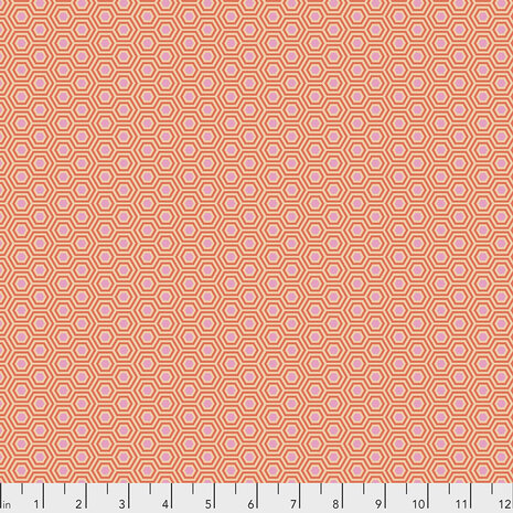 Tula Pink - true colors - Hexy - Peach blossom