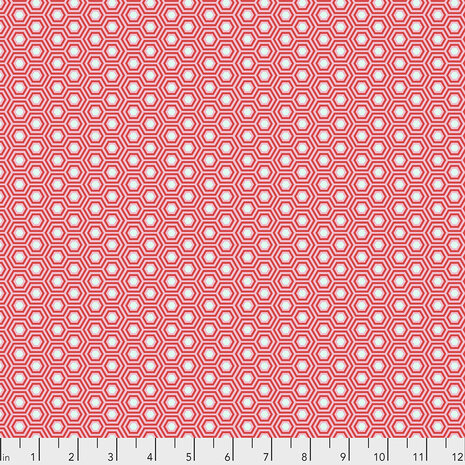 Tula Pink - true colors - Hexy - Flamingo