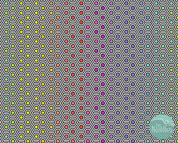 Tula Pink - true colors - Hexy - Ink