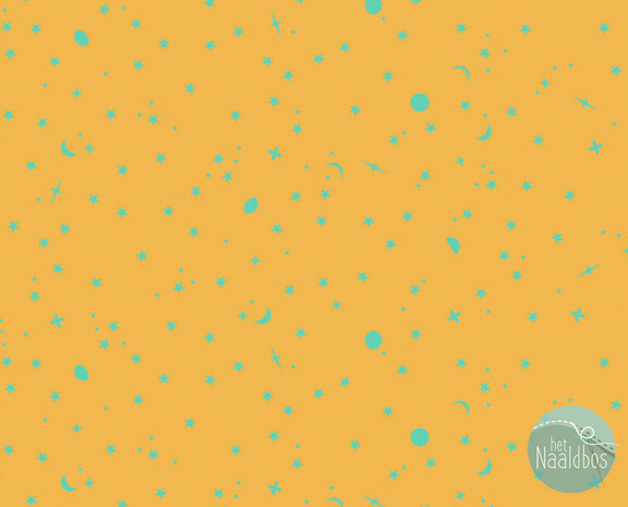 Tula Pink true colors - Space Sprinkles - Papaya