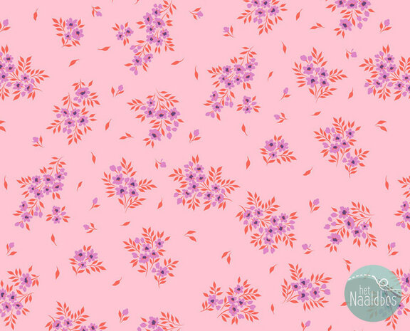 Tula Pink true colors - What a Ditz - Pink Lemonade