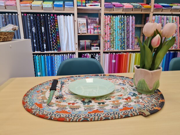 workshop Jellyroll placemats 