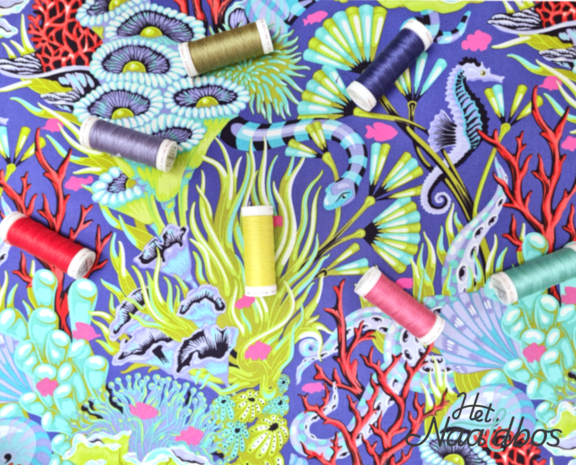 Sulky cotton petites 12 wt -  Floral reef mix 