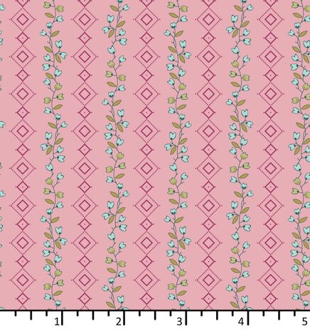 EQP textiles - back in the day - Clematis lemonade