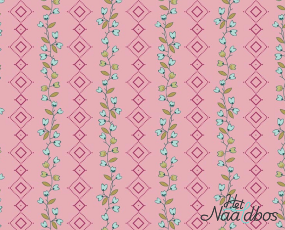 EQP textiles - back in the day - Clematis lemonade