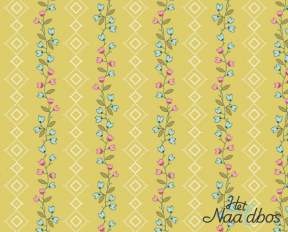 EQP textiles - back in the day - Clematis sweet sunshine