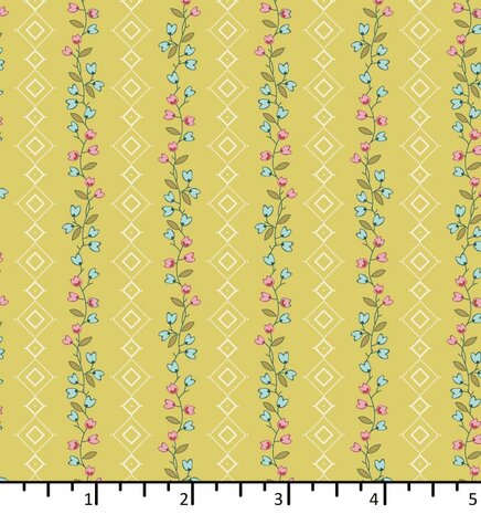 EQP textiles - back in the day - Clematis sweet sunshine