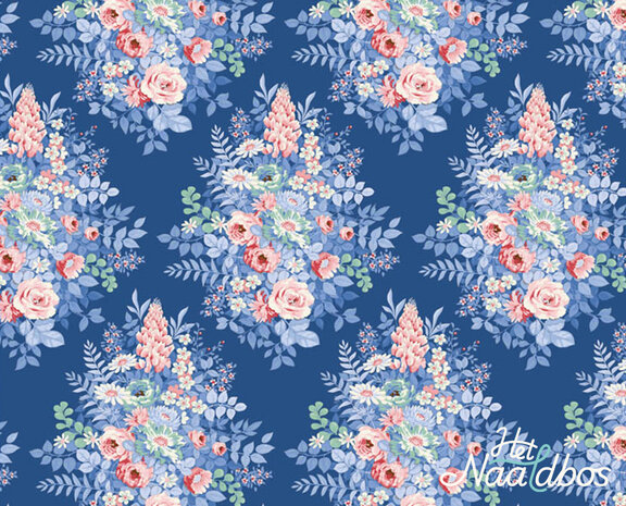 Tilda - Something blue - Whimsy flower Night
