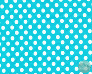 Moda -  dot dot dash dots turquoise