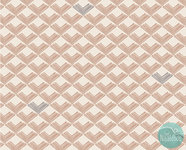 Art Gallery Fabrics - Dollhouse rooftiles clay 