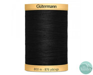 Gütermann katoengaren zwart 5201 800m