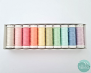 Sulky cotton petites 12 wt - pastel rainbow mix 