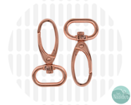 Zipperzoo elegant snap hook 20mm rose gold