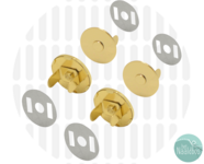 Zipperzoo magneetsluiting 18mm gold