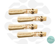 Zipperzoo ritsschuiver handmade gold