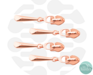 Zipperzoo ritsschuiver drop rose gold