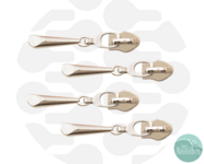 Zipperzoo ritsschuiver drop silver