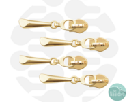 Zipperzoo ritsschuiver drop gold