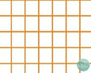 *coupon* Windham - Citrus white orange grid