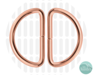 Zipperzoo D-ring 38mm rose gold