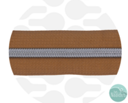 Zipperzoo rits coffee silver