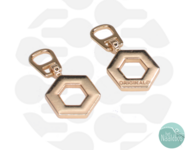 Zipperzoo snap-on hanger hexagon gold