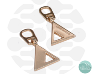 Zipperzoo snap-on hanger triangle gold