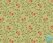 EQP textiles - beyond time lily light olive