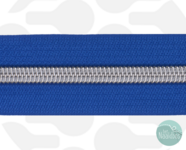 Zipperzoo rits royal blue silver