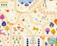 Ruby Star Society - garden map parchment