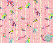 Tula Pink full moon forest II - family tree honey