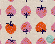 Ruby Star Society - strawberry canvas natural