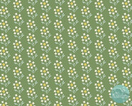 EQP textiles - future heirlooms dandelion emerald green