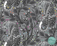 Tula Pink - Graywork - birthmark shadow