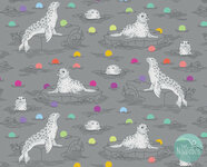 Tula Pink - Graywork - Seal the Deal shadow