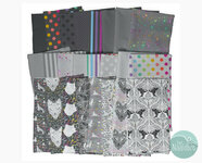*pre-order* Tula Pink - Graywork + true colors - fat quarter bundel 