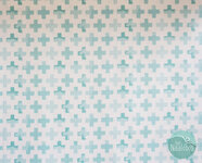 *coupon* Moda – Crosses Aqua Robins Egg