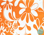 *coupon* Benartex - crazy daisy orange