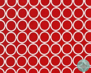 *coupon* Robert Kaufman - metro living circles red
