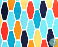 *coupon* Michael Miller - technicolor hexo turquoise 