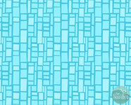 *coupon* Wilmington prints - on the go modern bricks turquoise