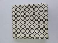 *coupon* Robert Kaufman - metro living circles zwart