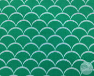 *coupon* David textiles - new waves green