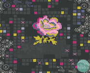 *coupon* Art gallery fabrics - Grid rose circuit 
