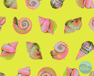 *pre-order* Tula Pink - Floral Reef - Lil Shelly Seagrass