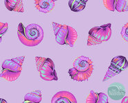 *pre-order* Tula Pink - Floral Reef - Lil Shelly Ultraviolet