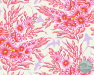 *pre-order* Tula Pink - Floral Reef - Shadow Sharks Delphine