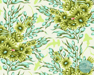 *pre-order* Tula Pink - Floral Reef - Shadow Sharks Seagrass