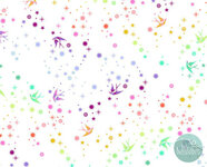 Tula Pink - true colors - Fairy dust - White